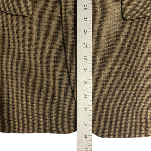 Men's 44L LAUREN RALPH LAUREN Lambs' Wool LELA Sport Coat Blazer Jacket Brown - Picture 15 of 16